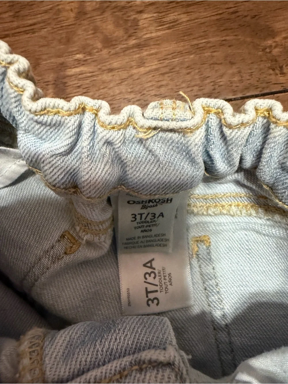 OshKosh B'gosh Light Blue Distressed Kids Jeans